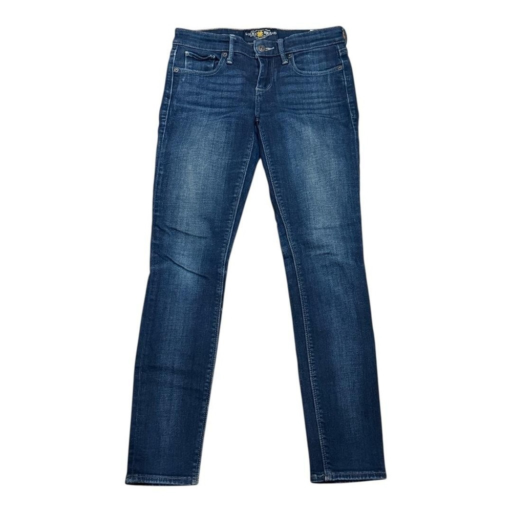 Lucky Brand Jeans Womens 0 25 Blue Skinny Stretch Denim Mid Rise Classic